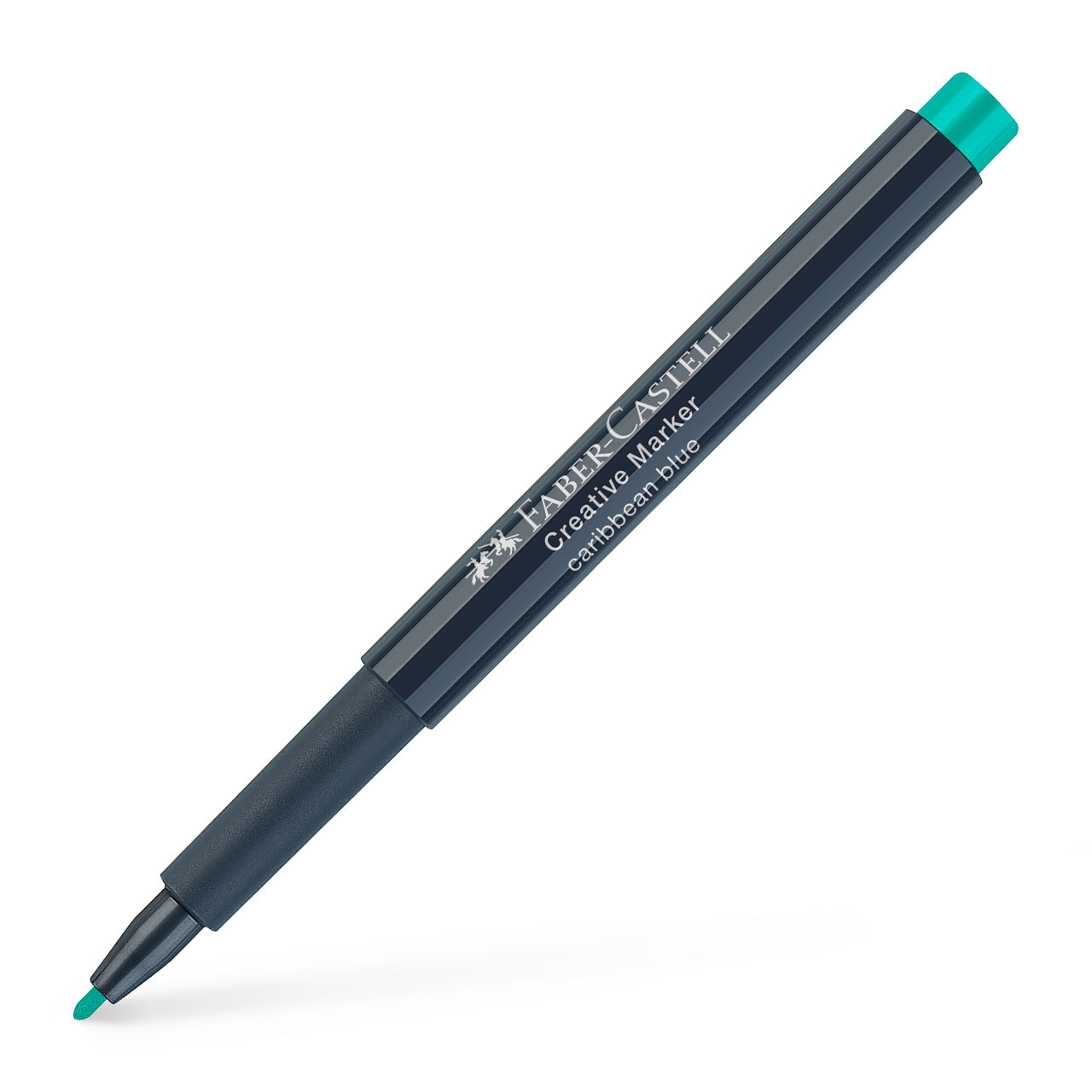 Marker creativ verde Lucky Faber-Castell 1.5 mm pentru sticla piatra metal si hartie