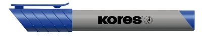 Marker flipchart albastru Kores Eco varf rotund 3mm cerneala pe baza de apa nu trece prin hartie