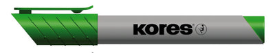 Marker flipchart verde Kores Eco varf rotund 3mm cerneala pe baza de apa nu trece prin hartie