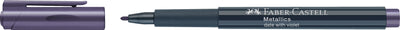 Marker metalizat violet Faber-Castell 1.5 mm pentru hartie neagra sticla plastic si metal