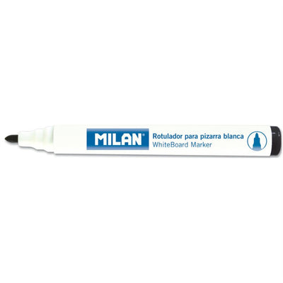 Marker pentru tabla magnetica Milan negru cod 16529122 stergere uscata profesionala contrast ridicat