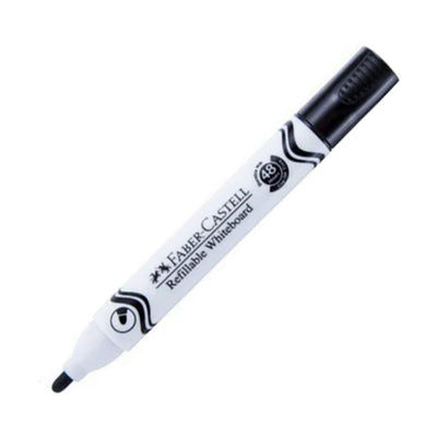 Marker whiteboard negru Faber-Castell W20 varf 2.25 mm stergere fara reziduuri