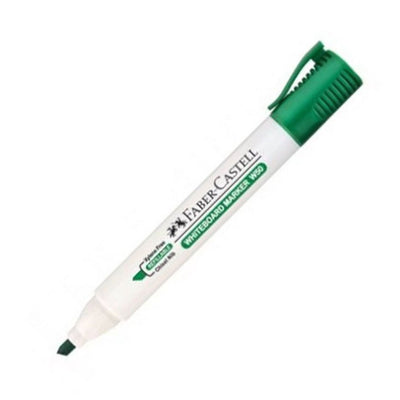 Marker whiteboard verde Faber-Castell W20 varf 2.25 mm stergere fara reziduuri