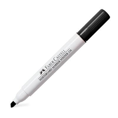 Marker whiteboard negru Faber-Castell Winner 152 varf tesit 3 linii scriere stergere fara reziduuri