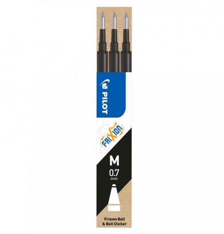 Set 3*Rezerva Roller Cerneala 0.5Mm Frixion Point Pilot Negru