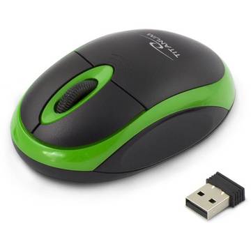 Mouse optic wireless , USB, Negru/Verde ESPERANZA TITANUM Vulture