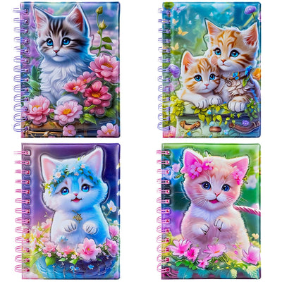 Notes A6, cu arc, 3D, Pisica
