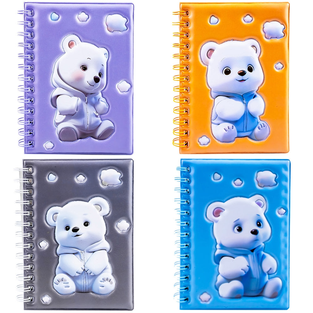 Notes A6, cu arc, 3D, Ursulet