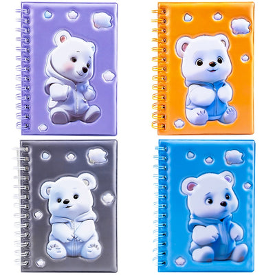 Notes A6, cu arc, 3D, Ursulet
