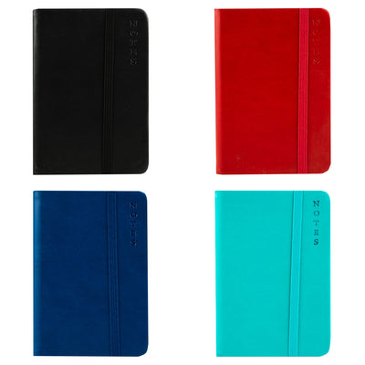 Notes A7 PU, cu elastic, 80 file, Diverse culori