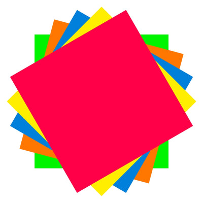 Notes adeziv, 75x75 mm, 50 coli x 5 culori neon