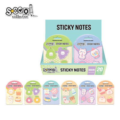 Notes adeziv, diverse forme, 4x45x45 mm - S-COOL