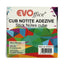 Notes autoadeziv cub color 76*76 mm, 400 file, 4 culori pastel EVOffice