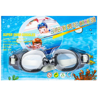 Ochelari de înot pentru copii, fabricați din silicon moale, disponibili pe verde, portocaliu și albastru, reglabili, ideali pentru protecția ochilor în piscină