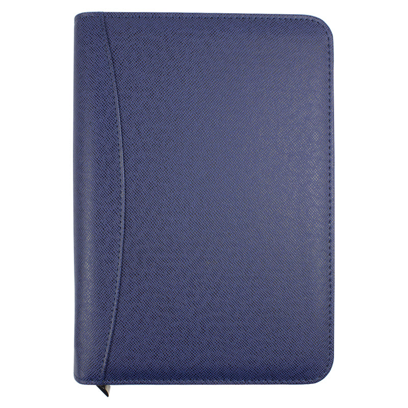 Organizer mare 25.2 * 18 cm cu calculator, inchidere cu fermoar albastru
