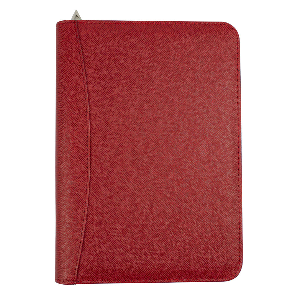 Organizer mare 25.2 *18 cm cu calculator, inchidere cu fermoar rosu