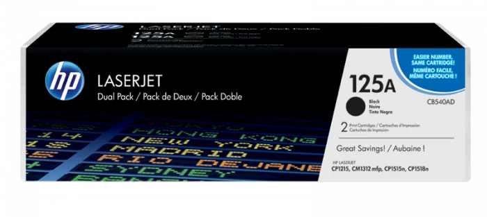 Toner HP 125A (CB540AD) negru (black), original, 2200 pagini