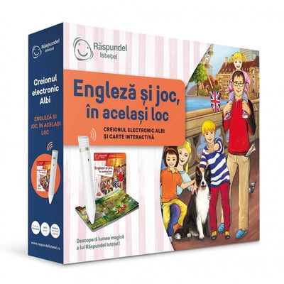 Pachet Raspundel Istetel, Creion electronic Albi si Carte interactiva - Engleza si joc, in acelasi loc