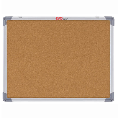 Panou pluta 2 fete cu rama aluminiu 90x120 cm EVOffice