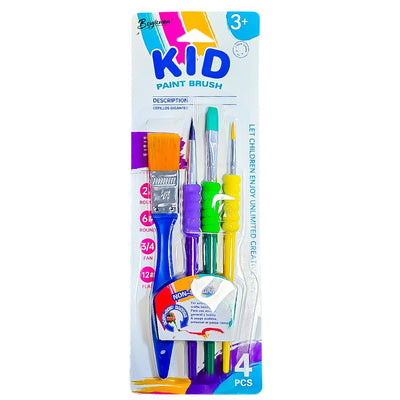 Pensule desen, cu grip, 4 buc/set