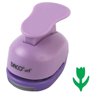 Perforator hobby mov cu model lalea de 2.5 cm utilizat în proiecte creative și scrapbooking.