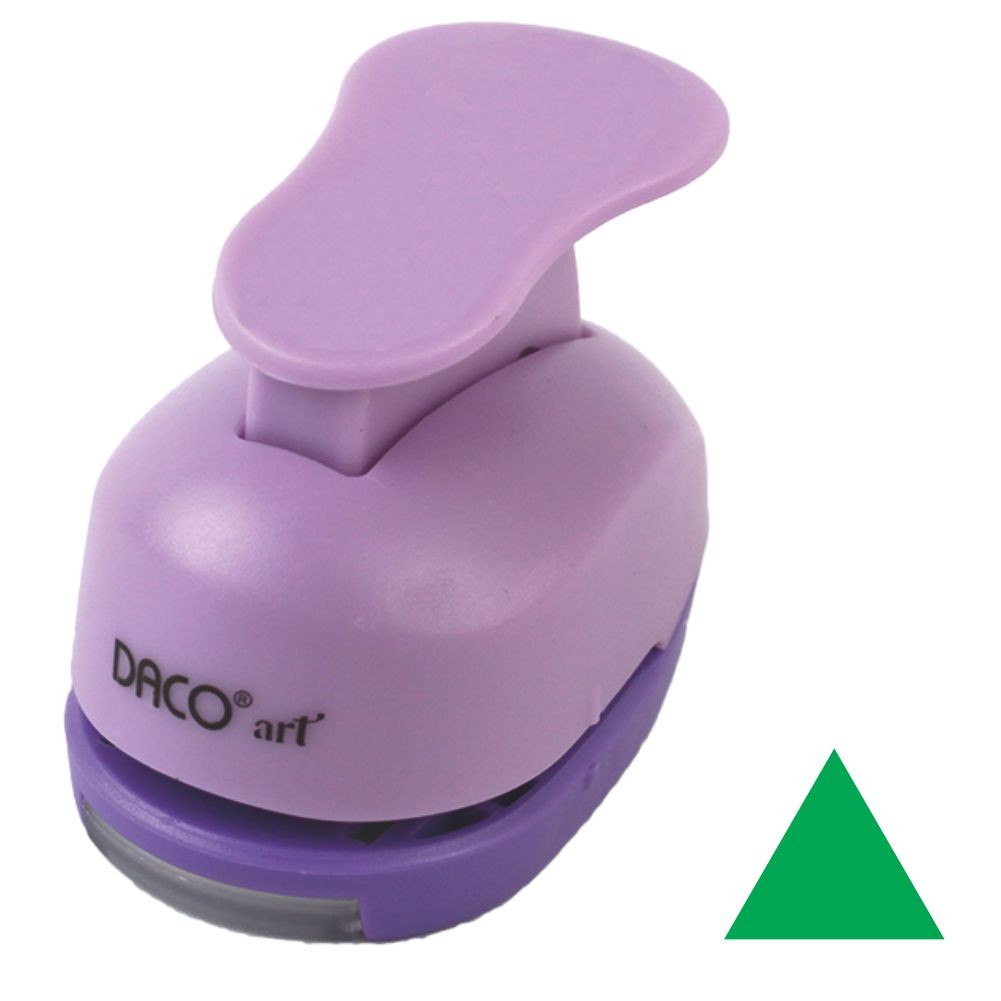 Perforator hobby mov cu model triunghi de 2.5 cm utilizat în proiecte creative și scrapbooking.