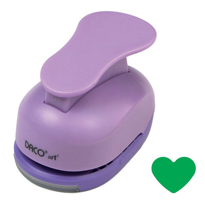 Perforator hobby mov cu model inimă de 5 cm utilizat în proiecte creative și scrapbooking.