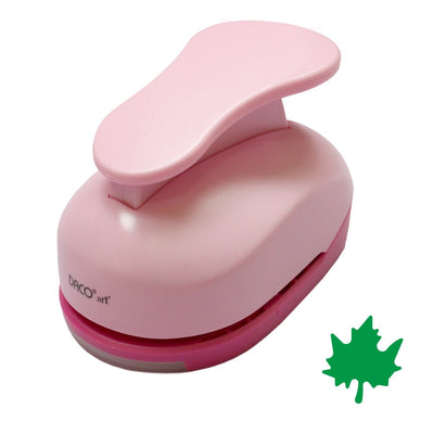 Perforator hobby roz cu model frunză de 7.6 cm utilizat în proiecte creative și scrapbooking