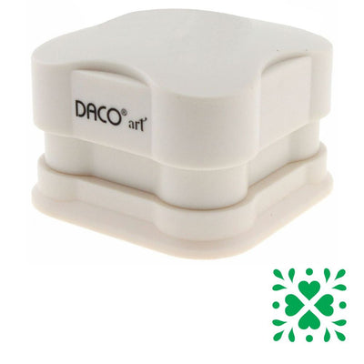 Perforator hobby magnetic DACO cu sistem de îmbinare și model pătrat de 3.7 cm utilizat în proiecte creative.