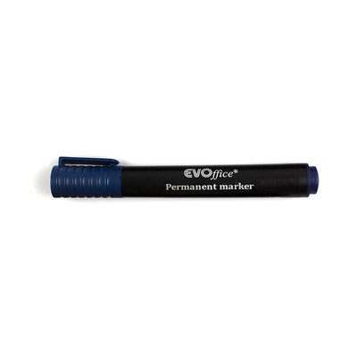 Permanent marker albastru varf rotund EVOffice
