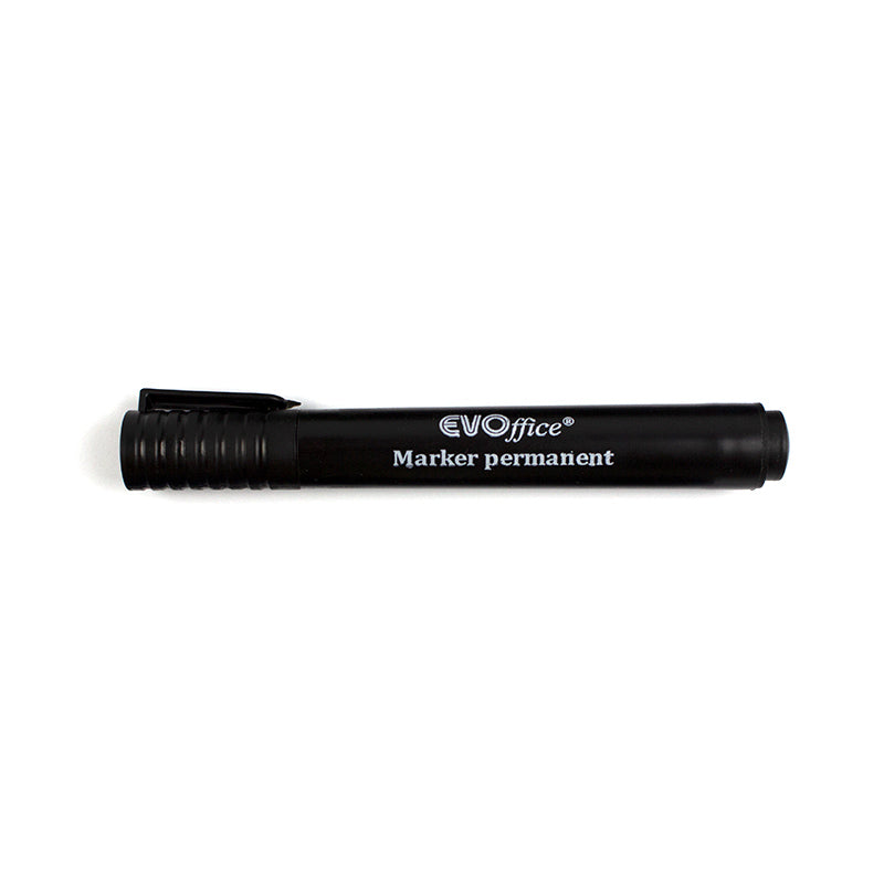 Permanent marker negru varf rotund EVOffice
