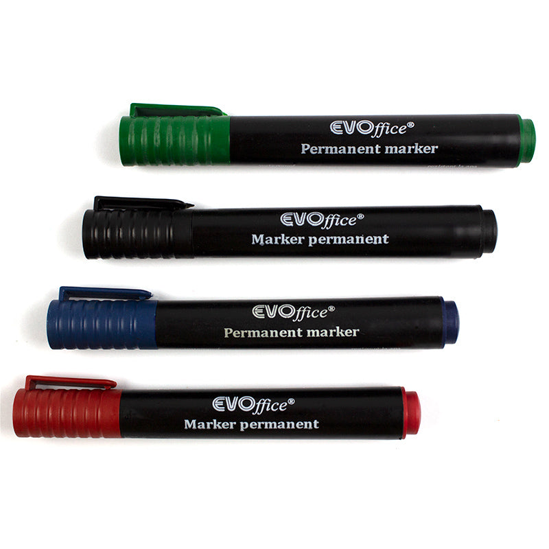 Set 4*permanent marker varf rotund EVOffice