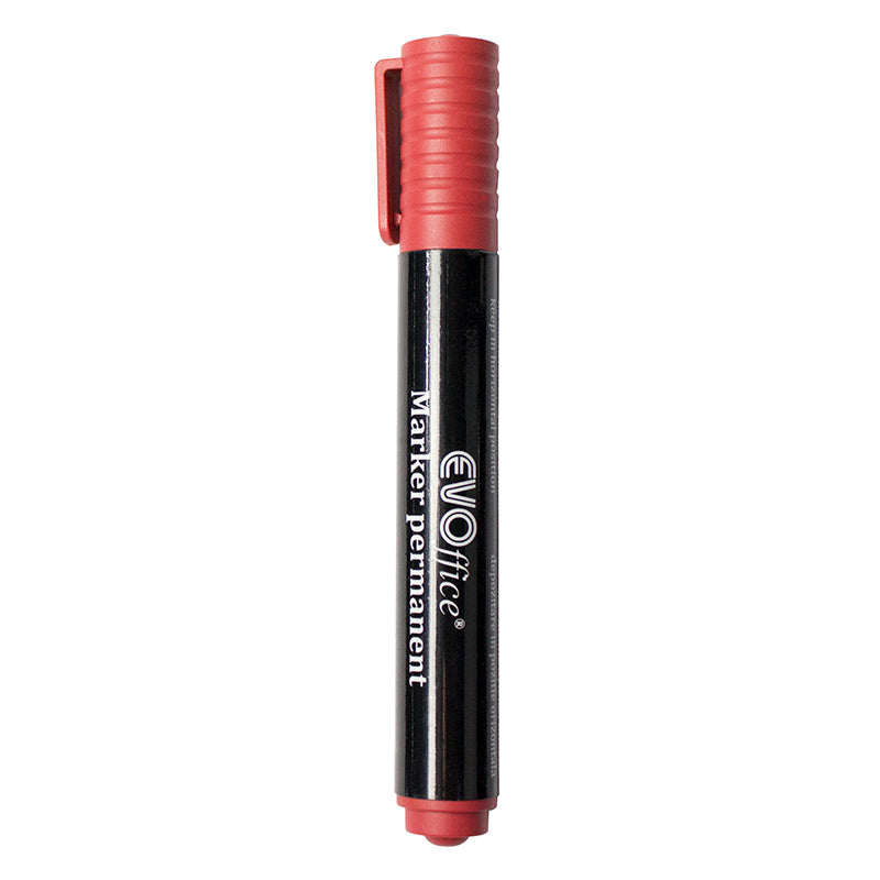 Permanent marker rosu varf tesit EVOffice