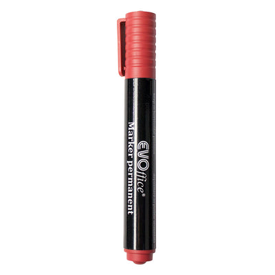 Permanent marker rosu varf tesit EVOffice