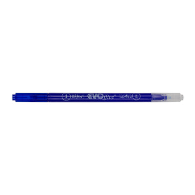 Pic corector Evoffice cu 2 capete varf alb pentru stergere cerneala si varf albastru pentru rescriere 10ml