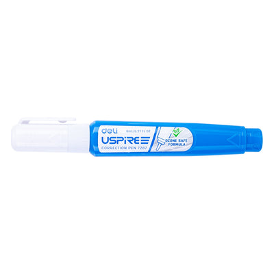 Pix corector Deli 8ml cu varf din otel inoxidabil pentru precizie si uscare rapida