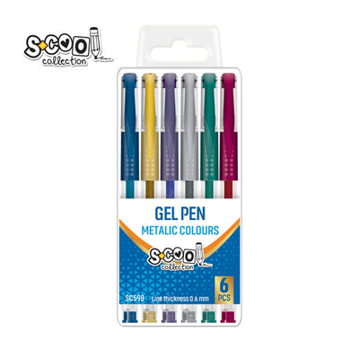 Pix cu gel, metalic, 6 buc/cutie - S-COOL