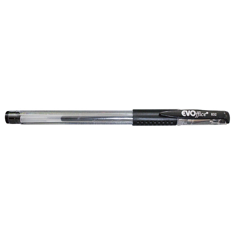 Pix cu gel si grip 0,5mm EVOffice negru