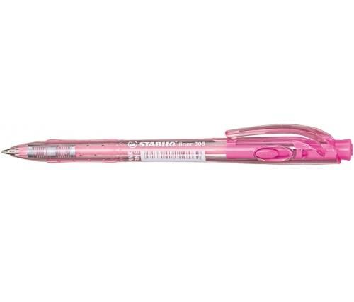 Liner plastic roz cu mecanism  Stabilo