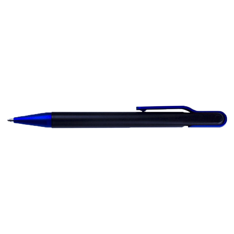 Pix plastic cu mecanism ,accesorii albastru neon ,mina tip parker , No. 2389