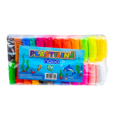 Plastilina 24 culori/punga - NEBO