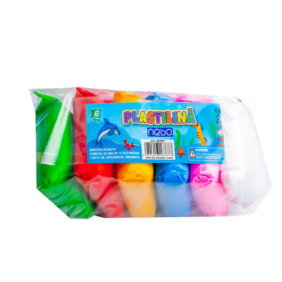 Plastilina 6 culori/punga - NEBO