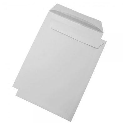 Plic alb Bong Envelo format C4, dimensiune 229x324 mm, cu închidere autoadezivă, ideal pentru documente A4 și corespondență oficială.