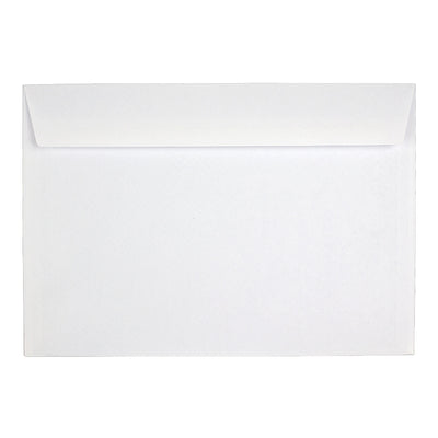 Plic alb format C5, dimensiune 162x229 mm, cu deschidere pe latura mare, închidere siliconică, ideal pentru corespondență A5