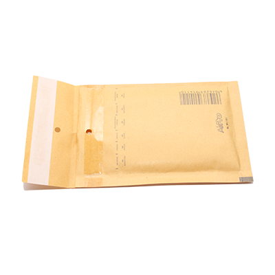 Plic antisoc cu protecție, dimensiune 120x175 mm, fabricat din hârtie Kraft 100 g/mp, ideal pentru expedierea obiectelor fragile de mici dimensiuni.