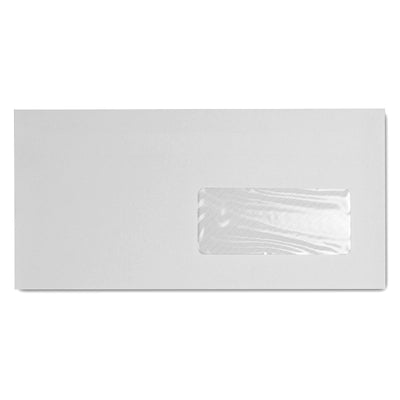 Plic DL (110*220 mm) alb, siliconic cu fereastra dreapta 80g/mp