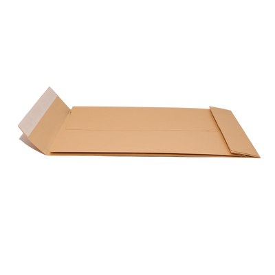 Plic Kraft format B4 cu burduf de 5 cm, dimensiune 250x353 mm, gramaj 130 g/mp, ideal pentru documente voluminoase și corespondență profesională.