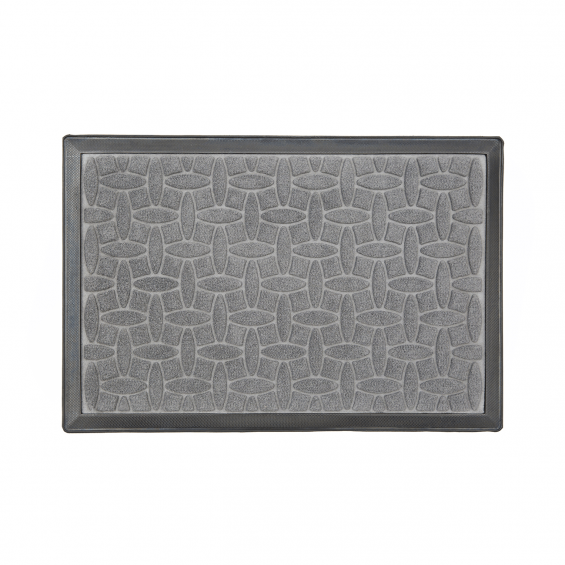 Covor intrare dreptunghiular mocheta si cauciuc 60x40cm