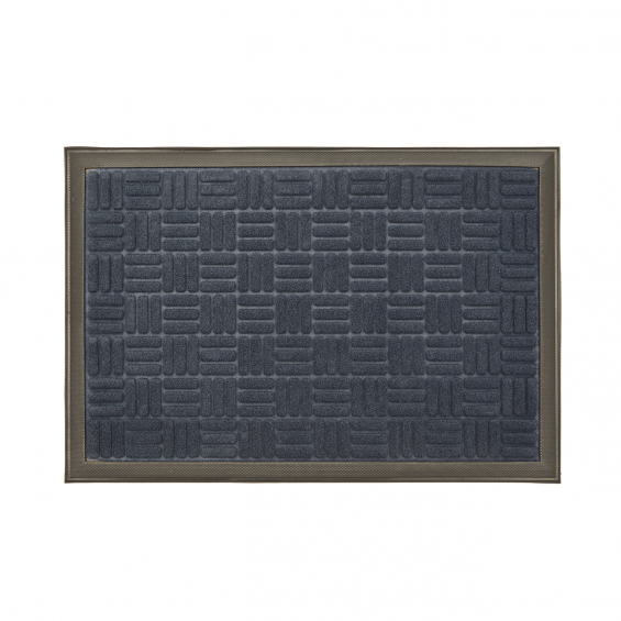 Covor intrare dreptunghiular mocheta si cauciuc 60x40cm