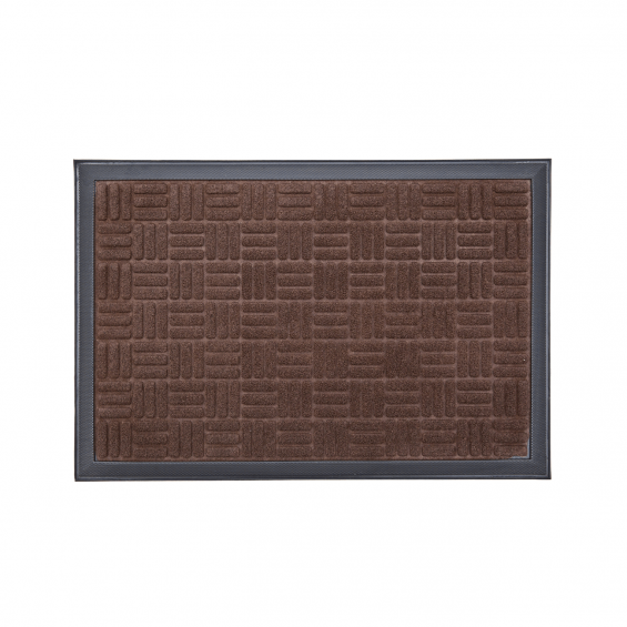 Covor intrare dreptunghiular mocheta si cauciuc 60x40cm